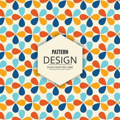 Abstract decorative seamless pattern design vector