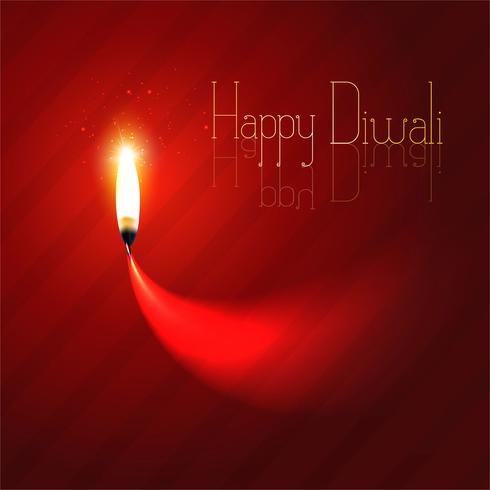 Happy diwali diya oil lamp festival background illustration vector