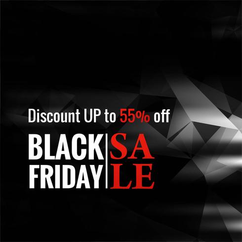 Abstract black friday sale poster design vector