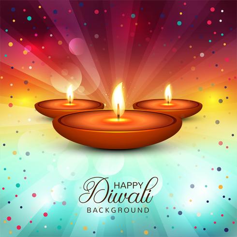 Beautiful Happy Diwali decorative background vector