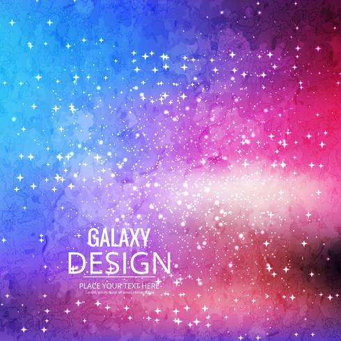 Space Galaxy Background with nebula, stardust and bright shining vector