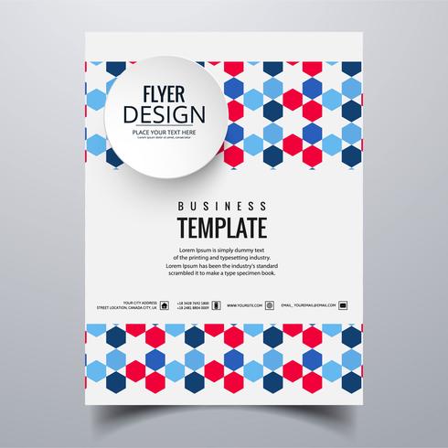 Abstract stylish buisness brochure card template design vector