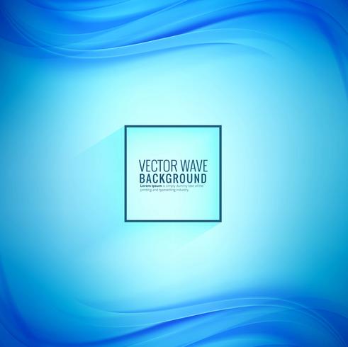 Elegant blue business wave stylish background vector