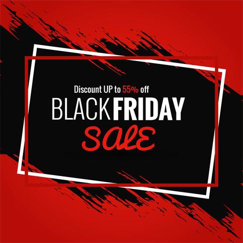 Abstract black friday sale poster design vector