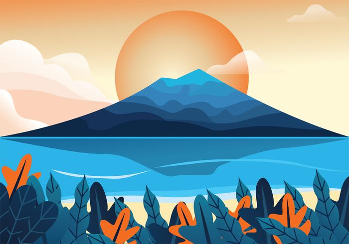 Mountain View Vector Design