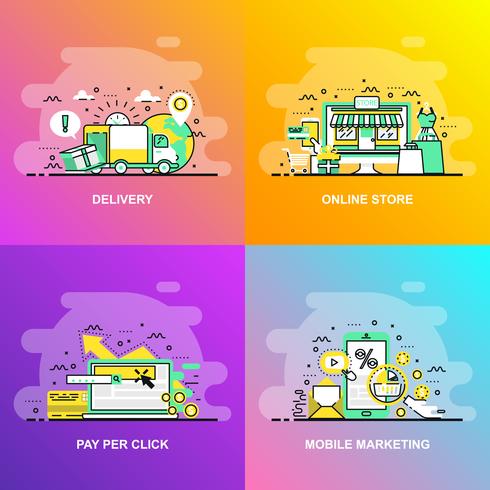 Digital Marketing Elements vector