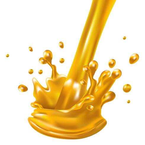 Orange Juice Liquid Splash vector