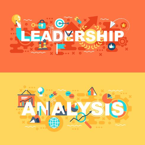 Leadership and analysis set of flat concept vector