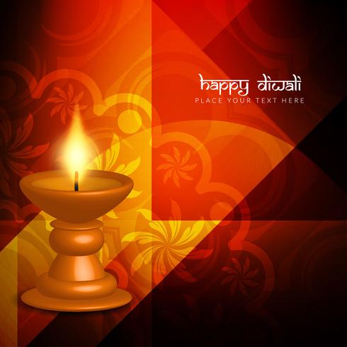 Abstract beautiful Happy Diwali festival greeting background vector