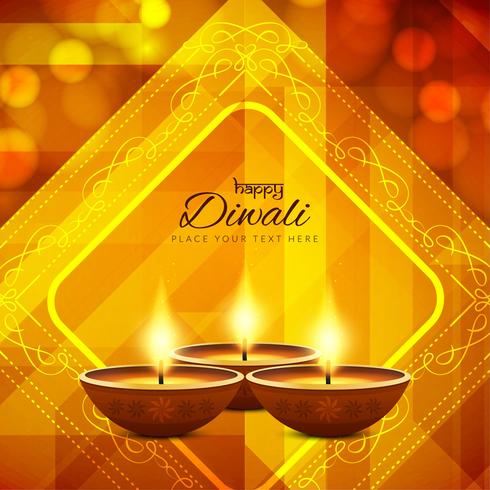 Abstract Happy Diwali background vector