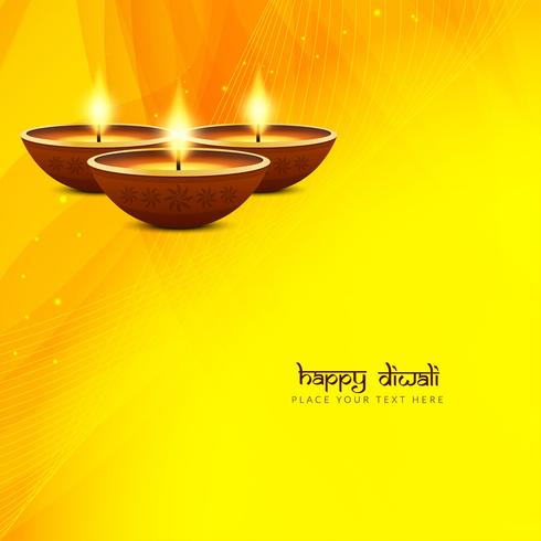 Abstract Happy Diwali background vector