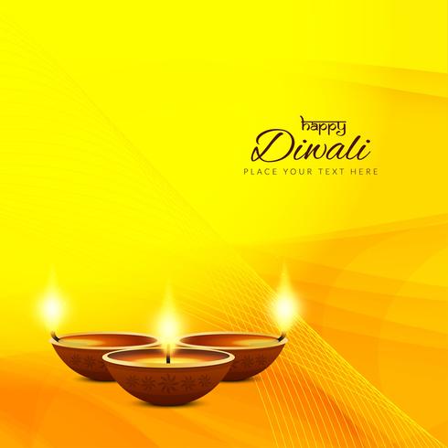 Fondo con estilo abstracto feliz Diwali vector