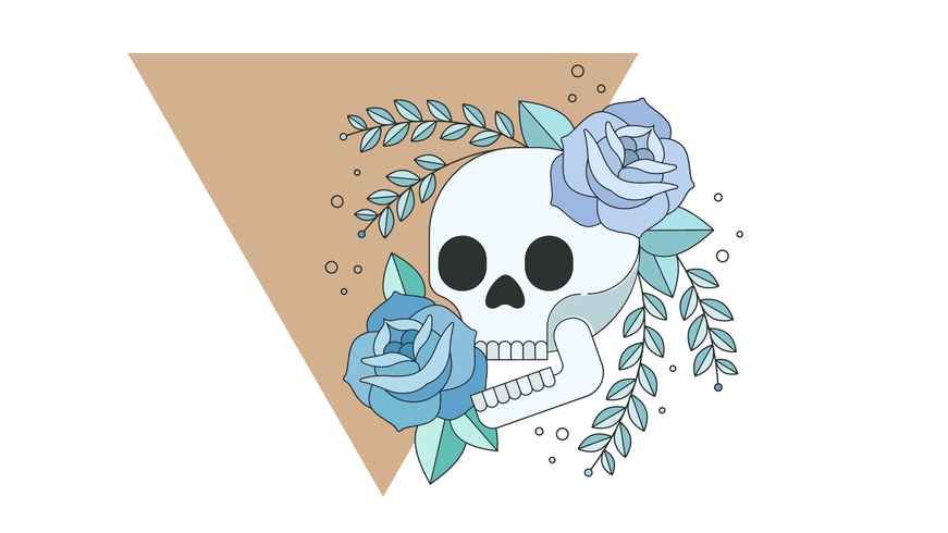 Smiling Skull Vector