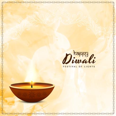 Abstract religious Happy Diwali festival background vector