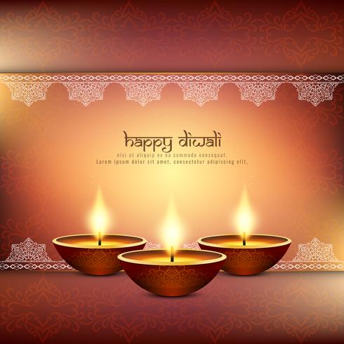 Fondo abstracto hermoso festival feliz Diwali vector