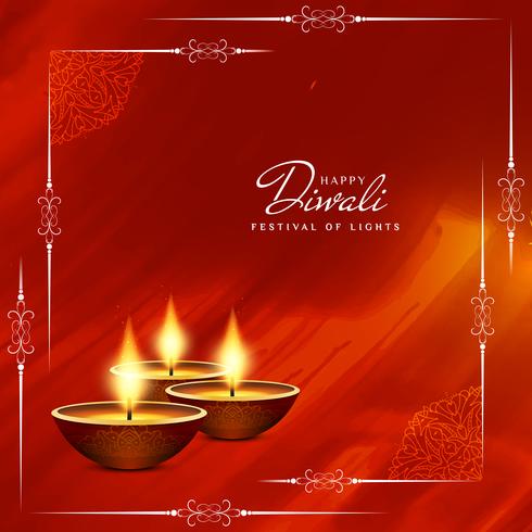 Abstract beautiful Happy Diwali festival greeting background vector