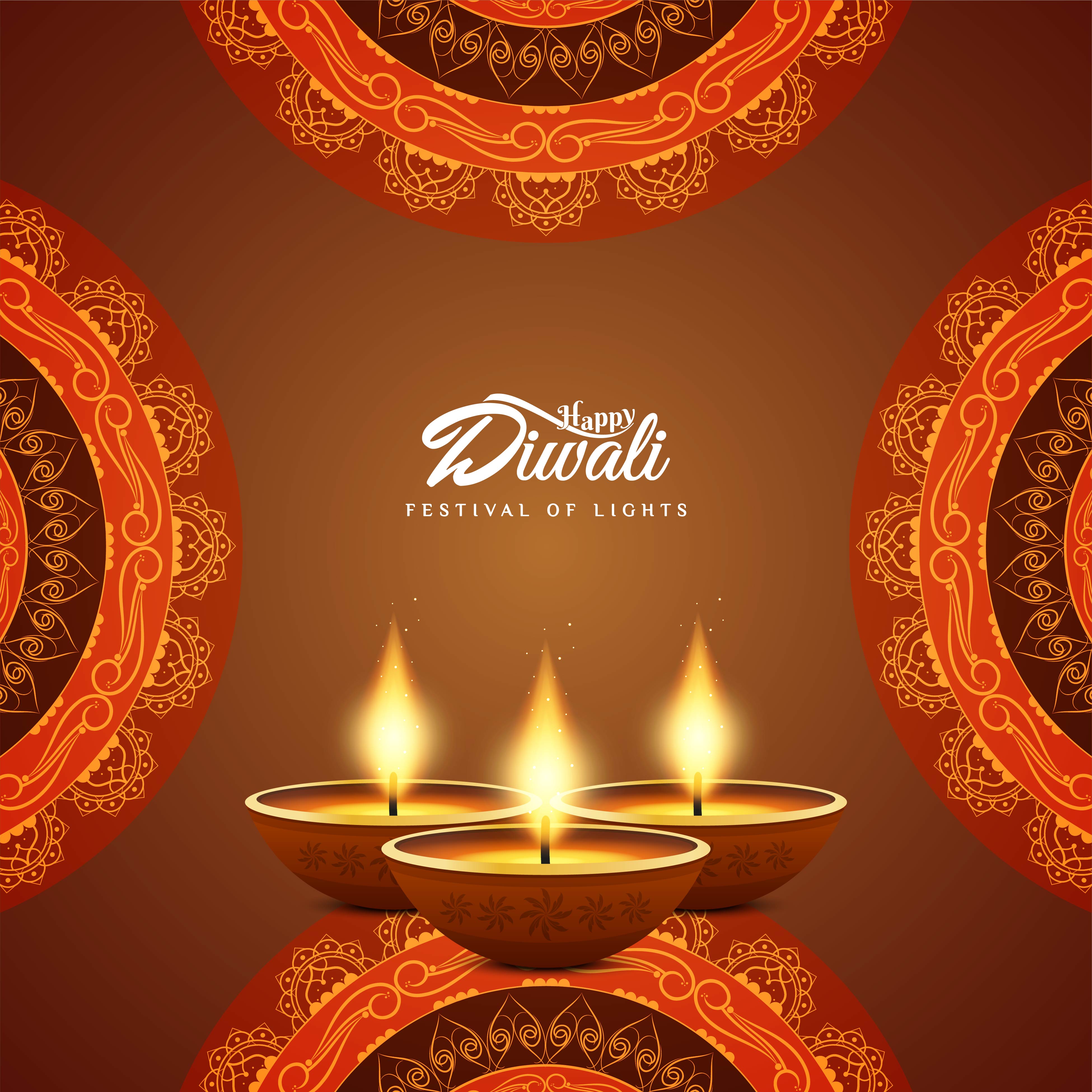 Abstract Happy Diwali festival greeting background ...
