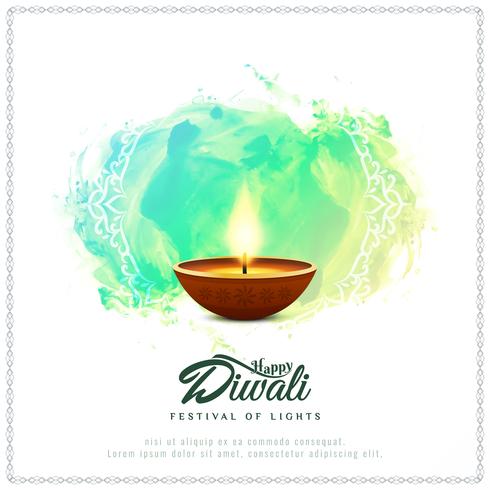 Abstract religious Happy Diwali background vector