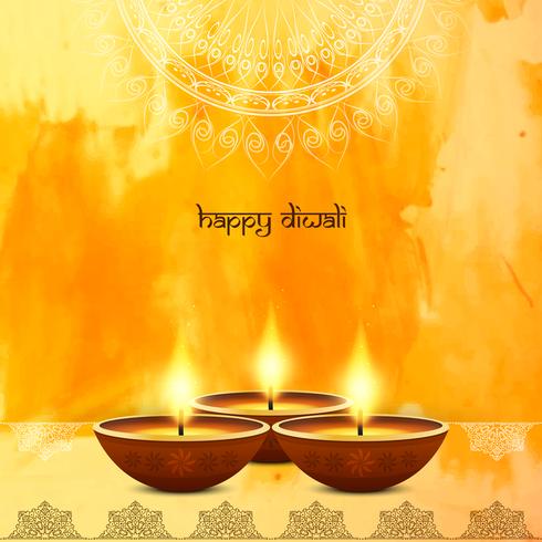 Abstract decorative Happy Diwali background vector