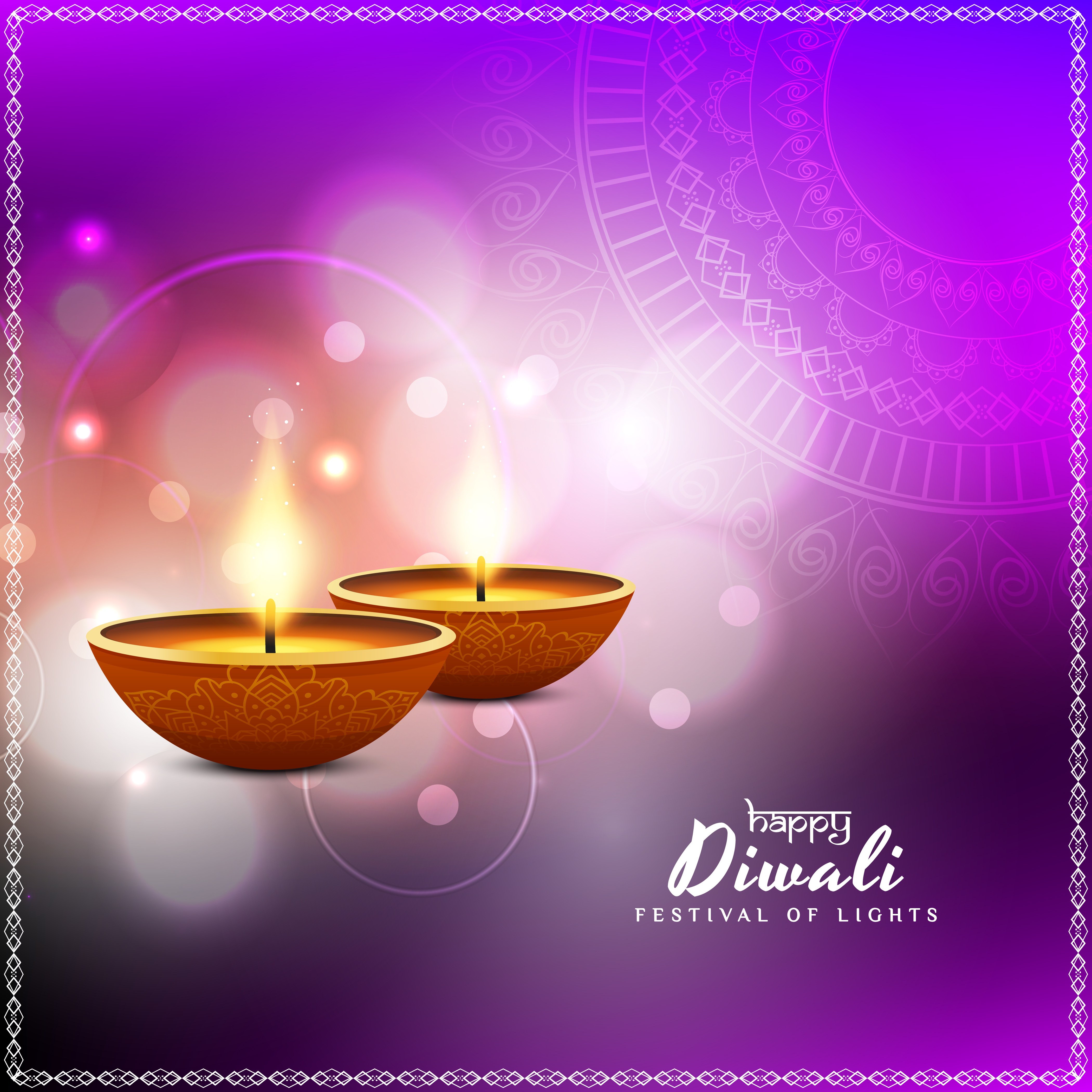 abstract beautiful happy diwali festival greeting