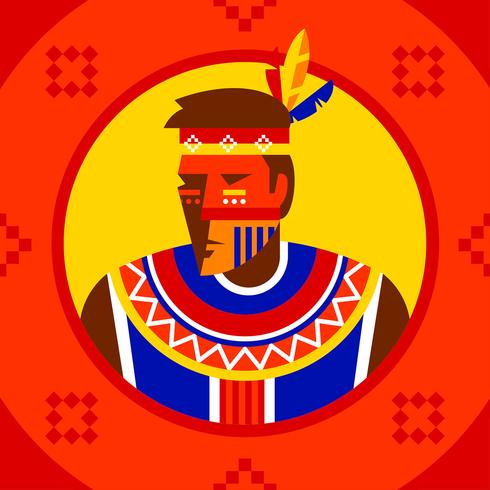 Indigenous People Character vector