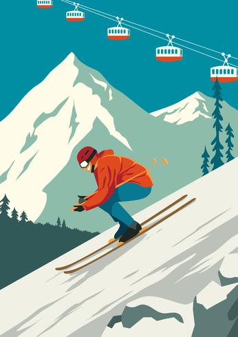 Skier vector