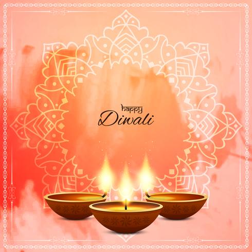 Abstract decorative Happy Diwali background vector