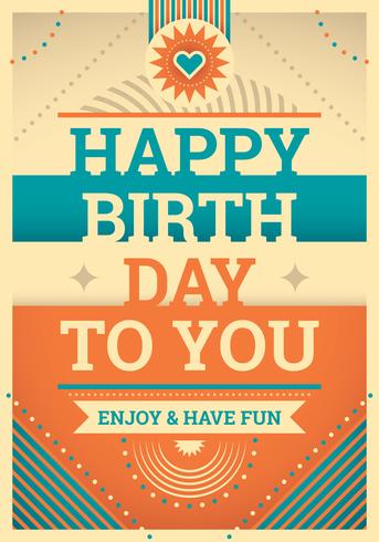 Birthday Card Vector Art At Vecteezy