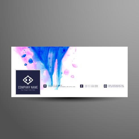 Plantilla de banner de Facebook timeline abstracto elegante vector