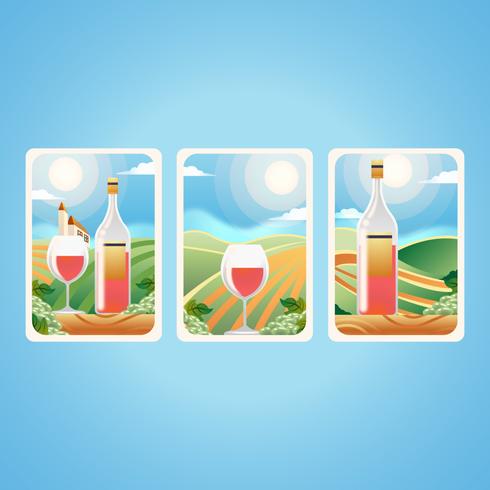 Vineyard Scenery vector