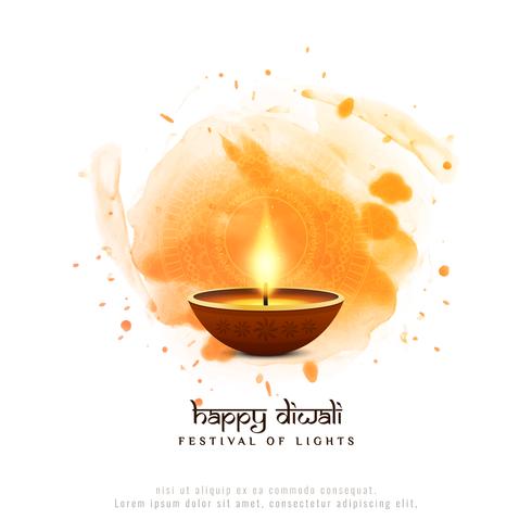 Fondo religioso abstracto feliz Diwali festival vector