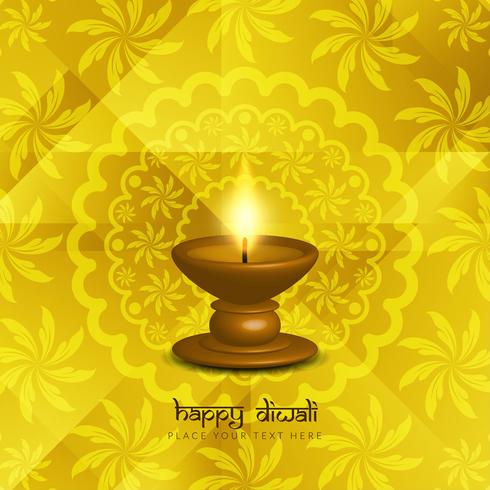 Abstract beautiful Happy Diwali festival greeting background vector