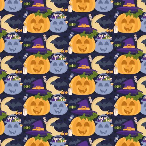 Vector Seamless Halloween Pattern