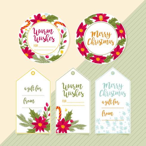 Vector Christmas Gift Tags 