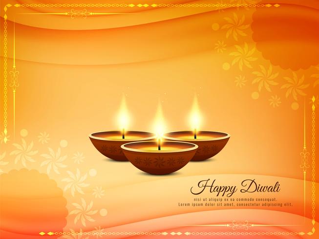 Fondo abstracto hermoso festival feliz Diwali vector