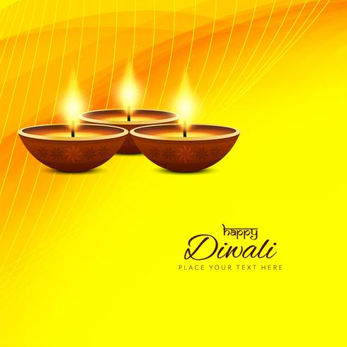 Abstract religious Happy Diwali background vector