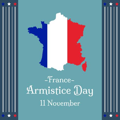 Vector del día del armisticio francés