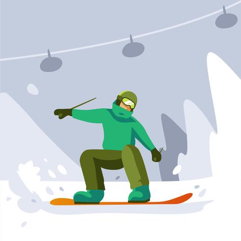 skier vector