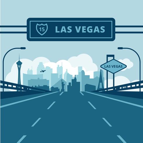 Ilustración vectorial de las vegas vector