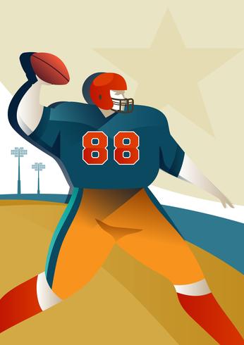 Football Player Illustration vector