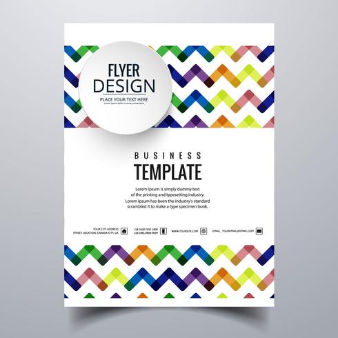 Abstract stylish buisness brochure card template design vector