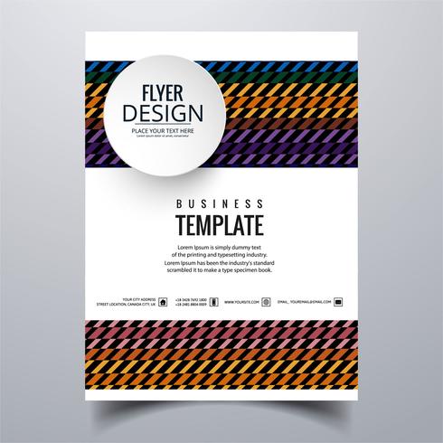 Abstract stylish buisness brochure card template design vector