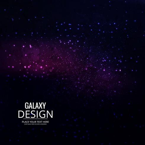 Space Galaxy Background with nebula, stardust and bright shining vector