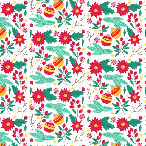 Vector Christmas Seamless Pattern