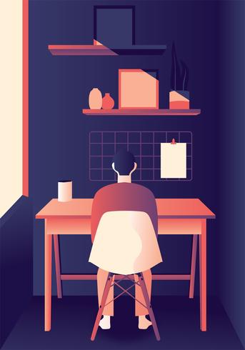 Cozy Workspace Vector Design