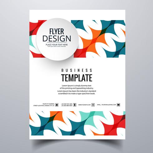 Abstract stylish buisness brochure card template design vector