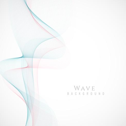 Abstract stylish wave background vector