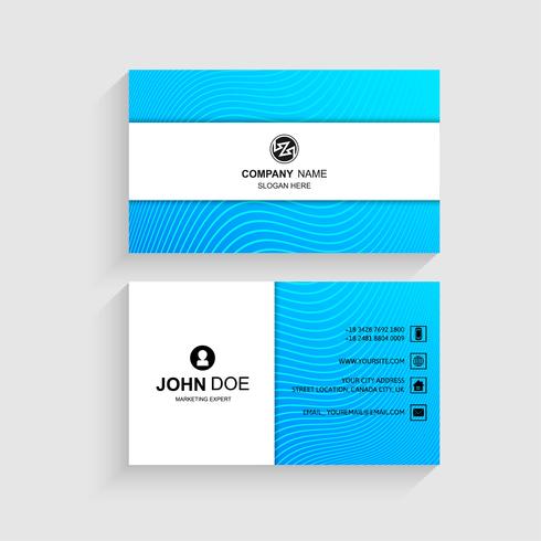 Creative and Clean Vector Business Card Template Design