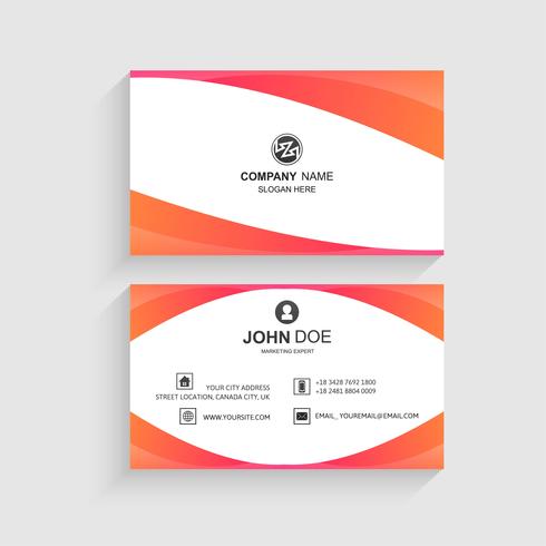 Creative and Clean Vector Business Card Template