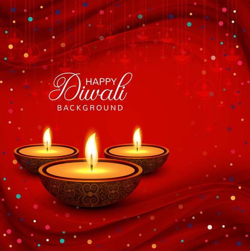 Vector de fondo decorativo hermoso feliz Diwali